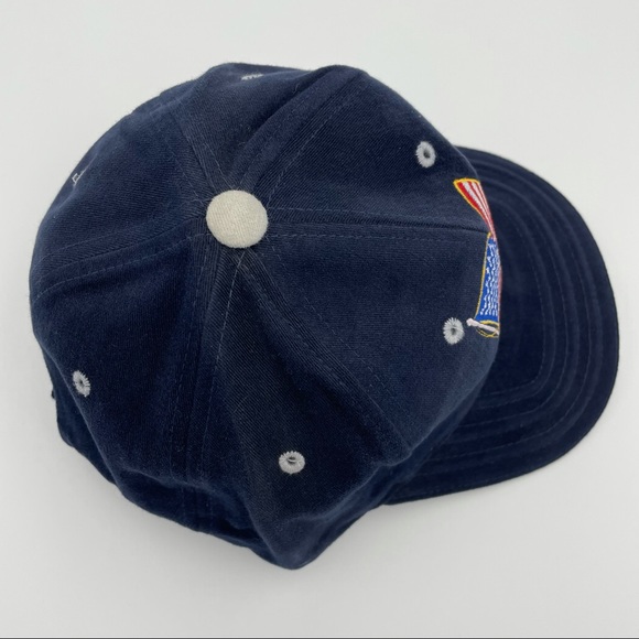 AMERICAN UNITED Blue Denim American Flag Baseball Hat Trucker Cap - Picture 7 of 8